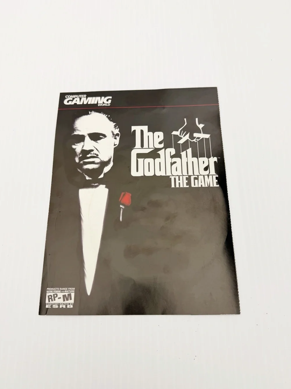 Computer Gaming World The Godfather PC Video Game Demo Disc